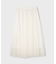 フロッキードットプリーツスカート