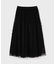 フロッキードットプリーツスカート