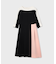 カラーブロックドレス