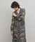 フラワーパターンプリントワンピース