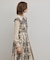 パターン刺繍ワンピース