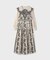 パターン刺繍ワンピース