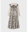 パターン刺繍ワンピース