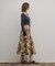 フラワージャガードフレアスカート