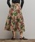フラワージャガードフレアスカート
