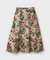 フラワージャガードフレアスカート
