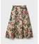 フラワージャガードフレアスカート