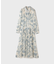 フラワープリントプリーツワンピース