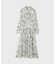 フラワープリントプリーツワンピース