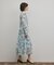 フラワープリントプリーツワンピース