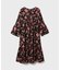 ボタニカルプリントティアードワンピース