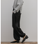 マットサテンバレルパンツ