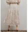 刺繍チュールスカート
