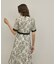 フラワーコード刺繍ワンピース