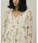 ボタニカルプリントチュニックトップ
