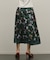 プリントタックフレアスカート