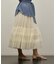 チュールティアードスカート