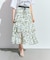 プリントレイヤードスカート