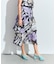 プリントレイヤードスカート