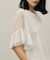 シフォンスリーブカットトップ