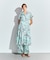 リゾートプリントツイルドレス