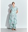 リゾートプリントツイルドレス