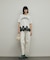 レースヘムロゴTシャツ