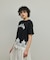 レースヘムロゴTシャツ