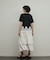 レースヘムロゴTシャツ