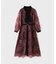 バイカラーコード刺繍ワンピース