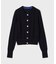 バイカラーウールニットカーディガン