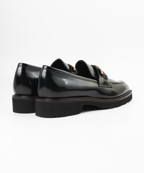 LucaGrossi/ルカグロッシ】厚底幾何学ビットローファー/K072M TAL-UA