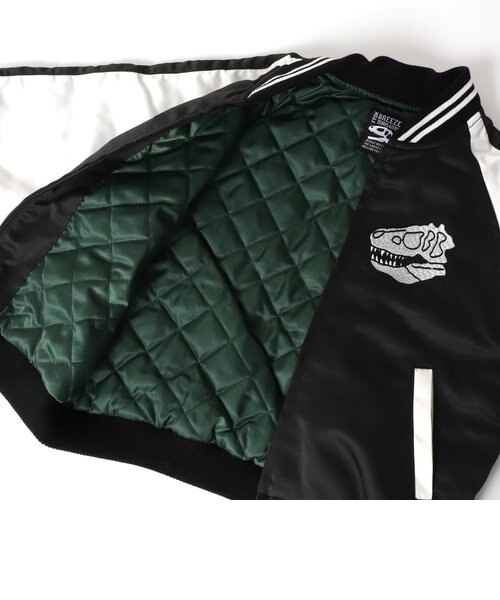 福井県立恐竜博物館コラボ 恐竜世界地図スカジャン｜エフオー