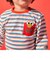 WEB限定  セサミストリート エルモポケットボーダーTシャツ