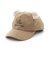 みみ付きスエードキャップ
