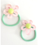 クリアフラワーヘアゴム2個セット