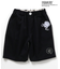 PEANUTSタックハーフパンツ  5分丈