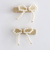 パールリボンヘアクリップセット