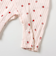 いちご柄リブカバーオール