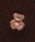 tinybear ロゴ刺繍ハイソックス