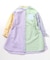 SPRING カラーストライプシャツワンピ