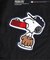 【MLB×PEANUTS】ワイドハーフワッペンパンツ  4分丈