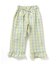 【リンク】裾フリルチェックパンツ  9分丈