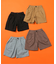 WEB限定 タックハーフパンツ  5分丈