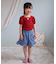 WEB限定 スクエアネックパフスリーブTシャツ