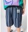 WEB限定 ストライプデニムハーフパンツ