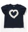 ハートモチーフバルーンスリーブTシャツ