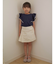 リボン・お花ボタンラップ風ショートパンツ  ショート丈