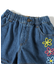 刺繍デニムショートパンツ