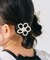 ビーズフラワーヘアゴムセット